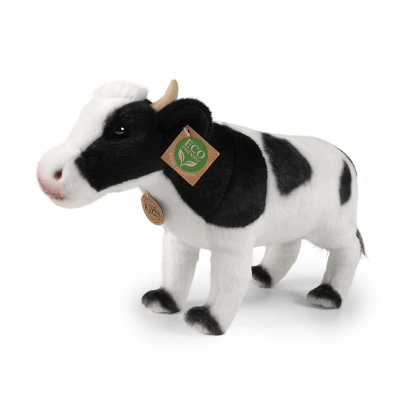 Rappa - Plush Realistic Cow 35 cm Eco-Friendly