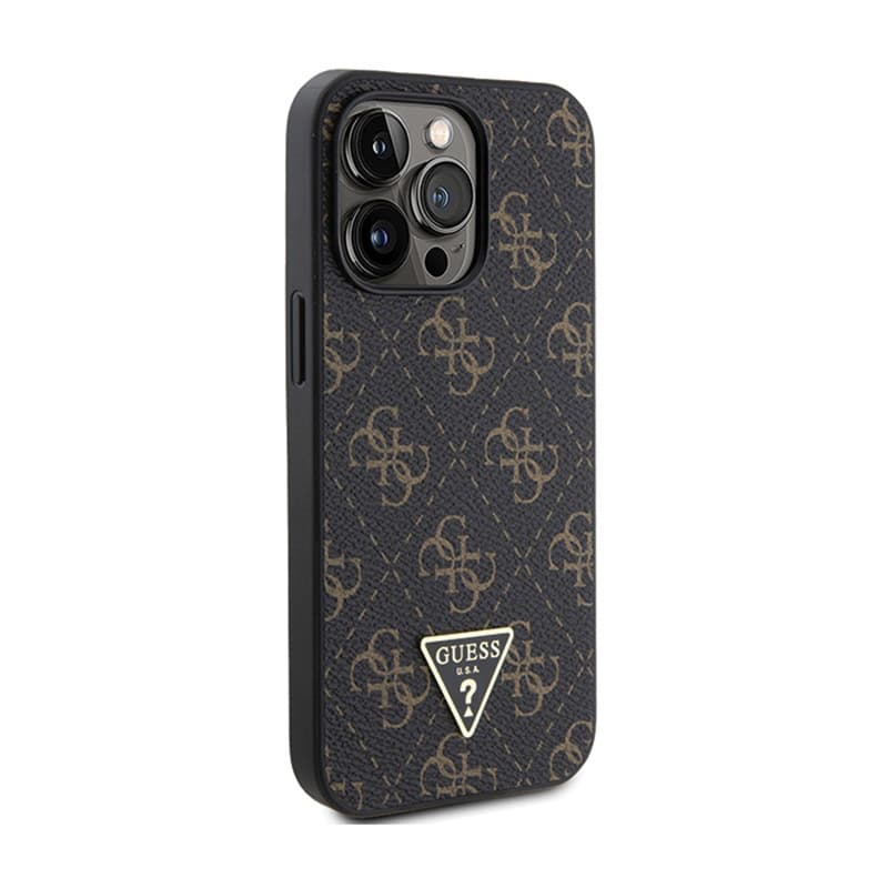 Guess 4G Triangle Metal Logo - Case for iPhone 14 Pro Max (black) 4