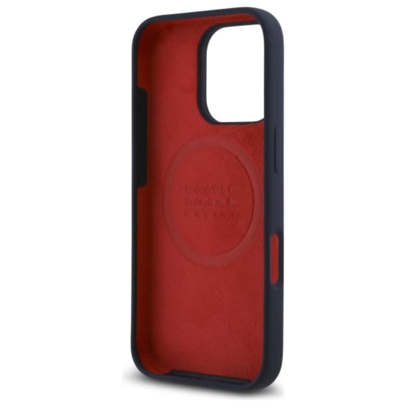 Red Bull Silicone Vertical Logo MagSafe - iPhone 16 Pro Case (Navy Blue) 7