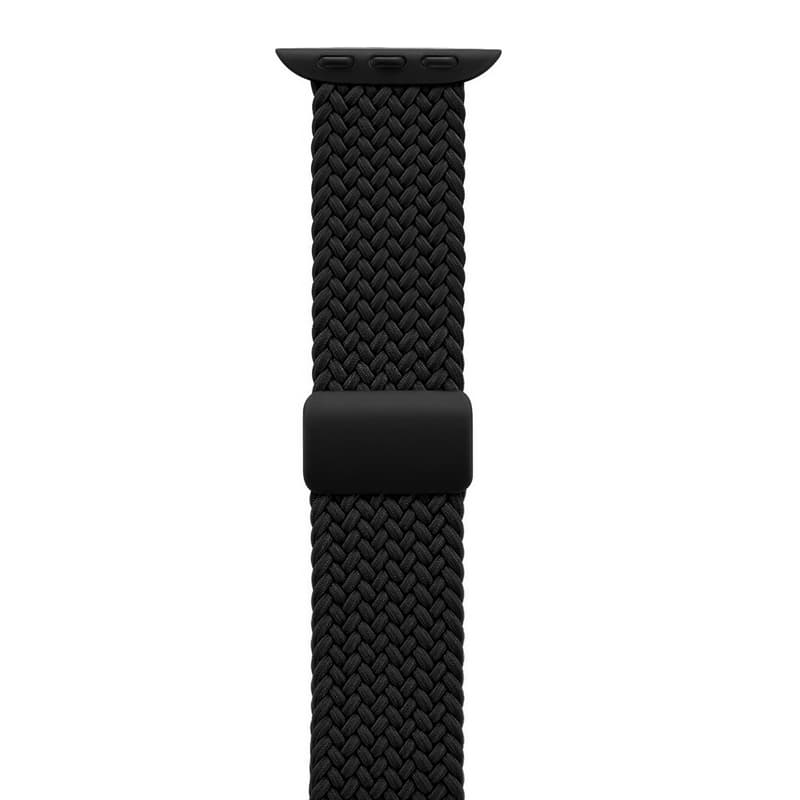 Crong Wave Band - Braided strap for Apple Watch 44/45/46/49 mm (black) 4