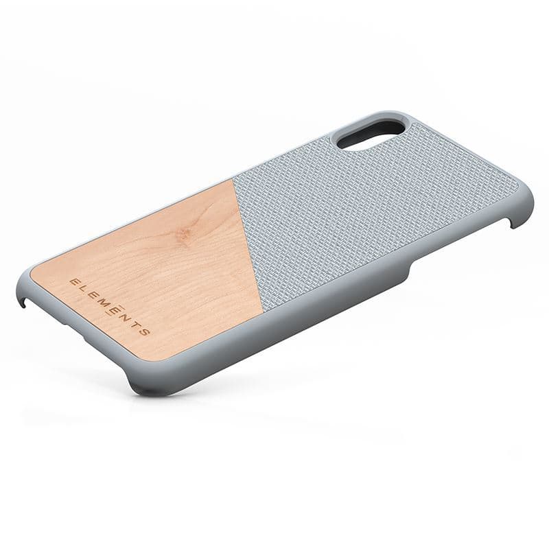 Nordic Elements Original Hel - Case for iPhone Xs Max with real maple wood (Light Grey) 3