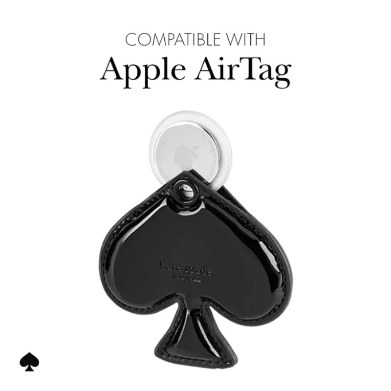 Kate Spade New York Charm Keychain - Protective Case Keychain for Apple AirTag 1 / 2 (Spade) 7