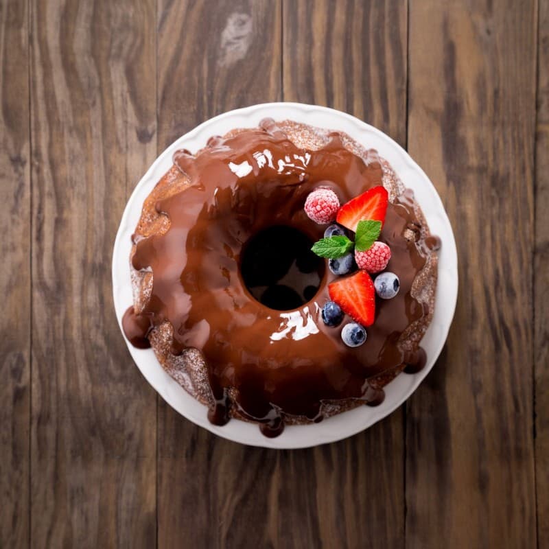 Alpina - 2-in-1 baking pan for cakes and bundt cakes with non-stick coating 26x7 cm 5