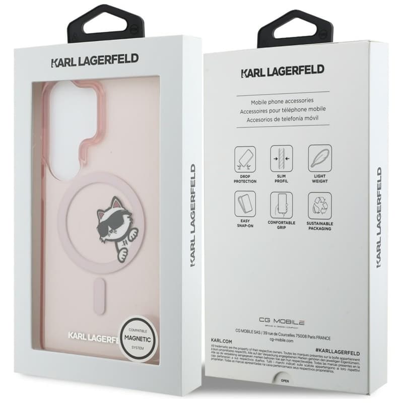 Karl Lagerfeld IML Peekaboo Choupette MagSafe - Samsung Galaxy S26 Ultra Case (Pink) 8