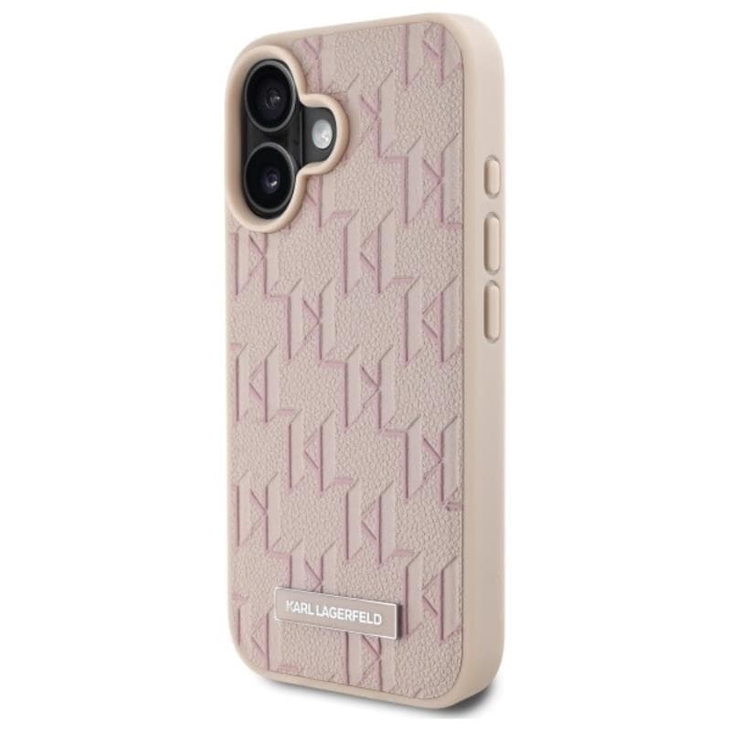 Karl Lagerfeld Hot Stamp MagSafe - Case for iPhone 16 (pink) 2