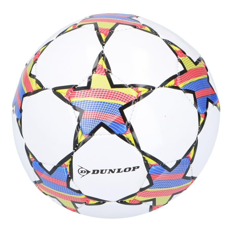 Dunlop - Mini Training Football for Children 32 Panels Size 2 (White/Red)