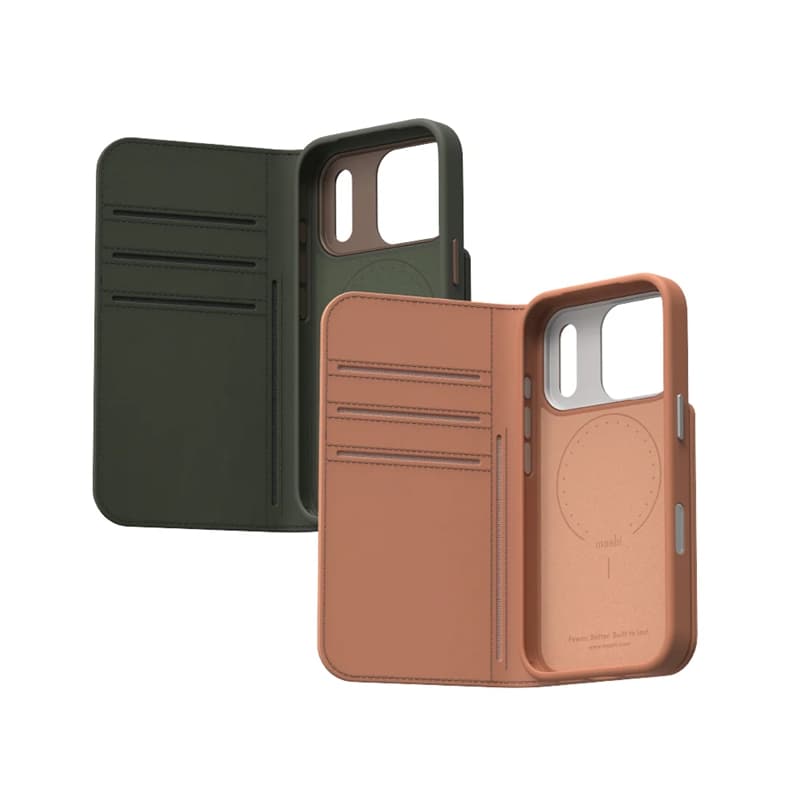 Moshi Overture MagSafe - Leather 3-in-1 Flip Case iPhone 17 Pro Max (Misty Coral) 4
