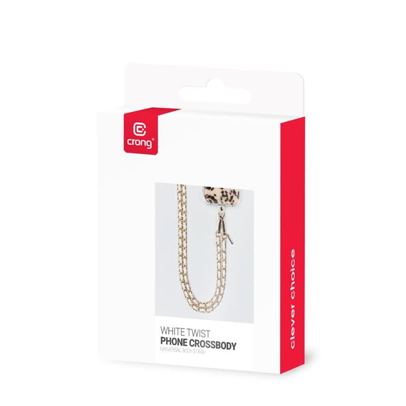 Crong Phone Crossbody - Phone Lanyard (White Twist) 6