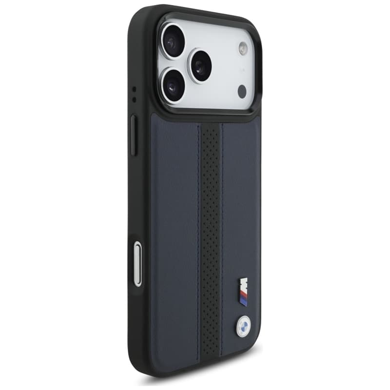 BMW M Perforated Stripe Logo MagSafe - iPhone 17 Pro Max Case (Navy Blue) 4