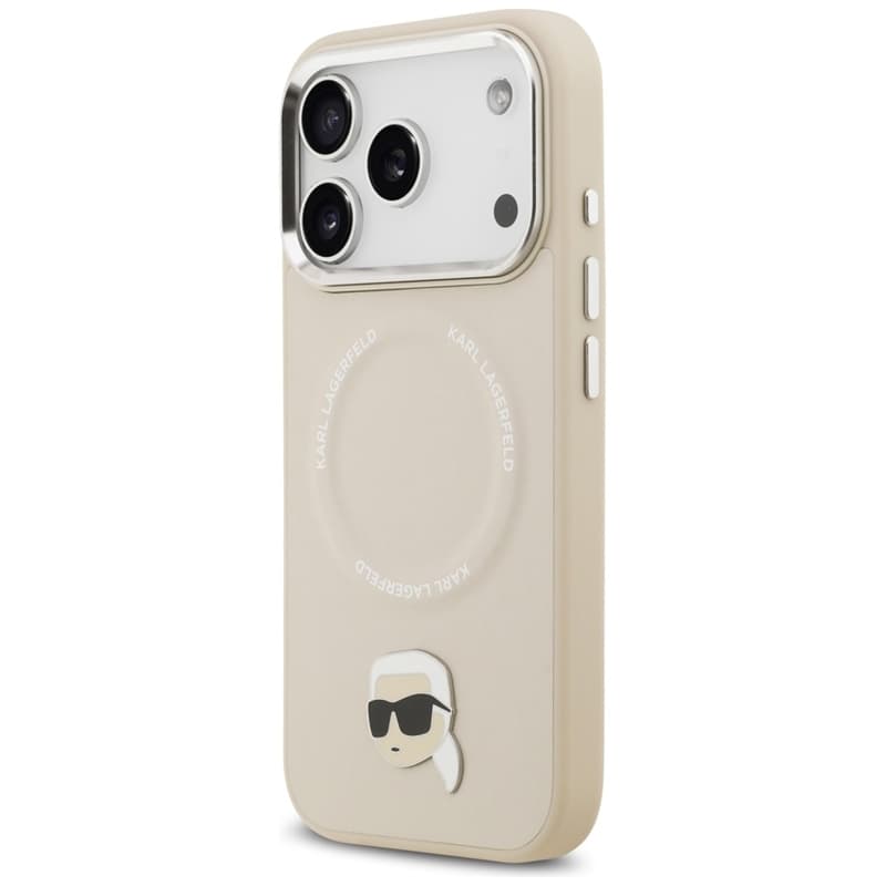 Karl Lagerfeld Karl Pin MagSafe - Case for iPhone 17 Pro (beige) 2