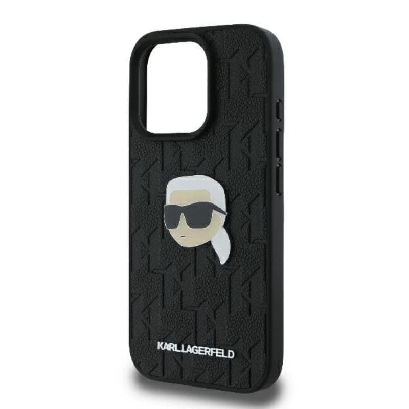 Karl Lagerfeld Monogram Karl Head Pin - Case for iPhone 16 Pro Max (black) 6