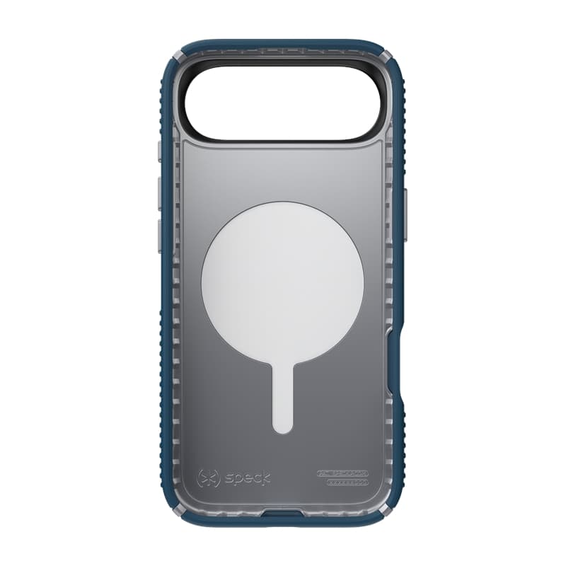 Speck Presidio2 Grip ClickLock & MagSafe - iPhone Air Case (Deep Sea / Silver Metallic / Spell Blue) 8