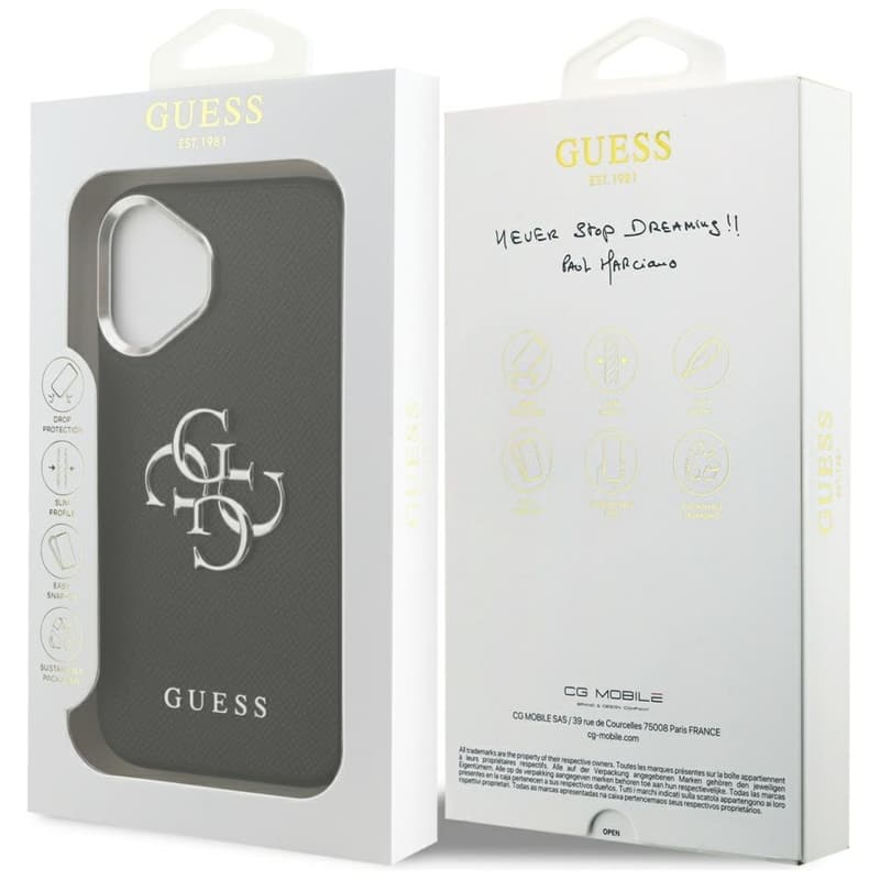 Guess Grained Big 4G Classic Logo - Case iPhone 17 (black) 8