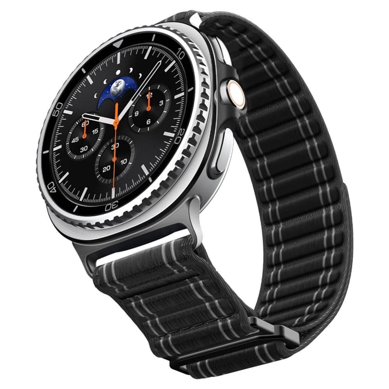 Spigen WBF0 Band - Strap for Samsung Galaxy Watch 8 / 8 Classic 40 / 44 / 46 mm (Black) 5
