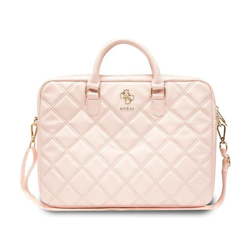 Guess Quilted 4G Computer Bag - Laptop bag 15" / 16" (pink)