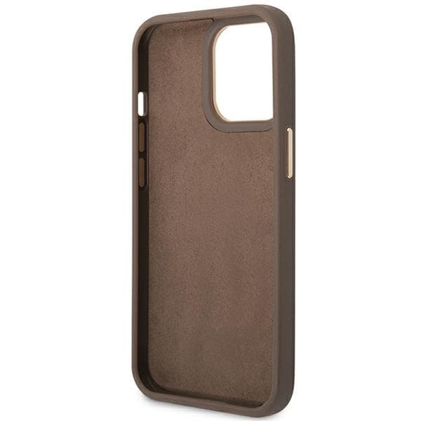 Guess 4G Metal Camera Outline Case - Case for iPhone 14 Pro Max (Brown) 7