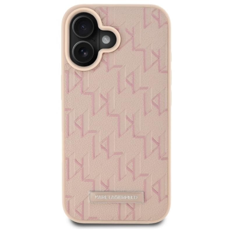 Karl Lagerfeld Hot Stamp MagSafe - Case for iPhone 16 (pink) 3