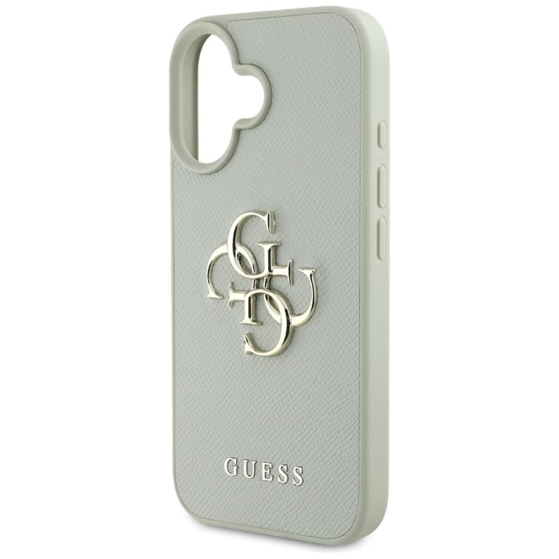 Guess Grained Big 4G Logo Small Classic Logo - Case for iPhone 16 (green) 6