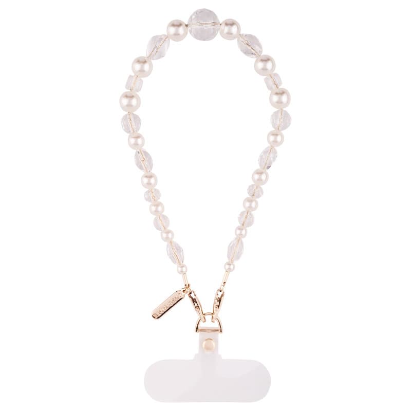 Case-Mate Beaded Phone Wristlet - Universal phone lanyard (Crystal Pearl) 1