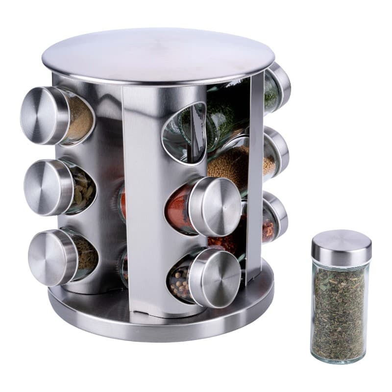 Alpina - Rotating spice rack organizer for 12 jars 1