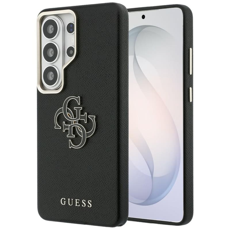 Guess Grained Big 4G Metal Logo - Samsung Galaxy S26 Ultra Case (Black) 1