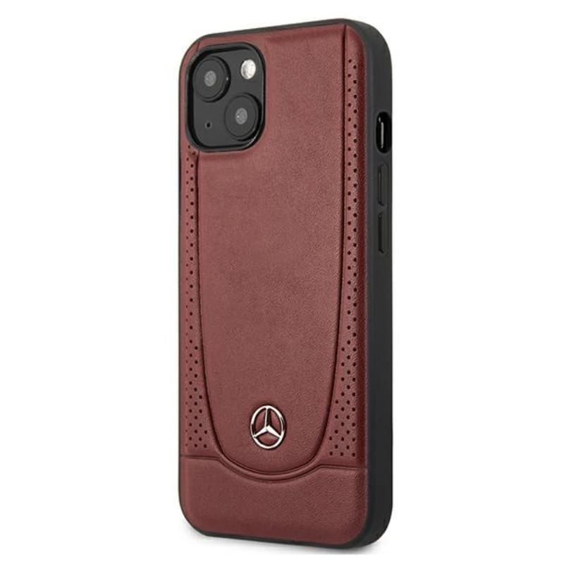 Mercedes Leather Urban - Case for iPhone 13 mini (Red) 2