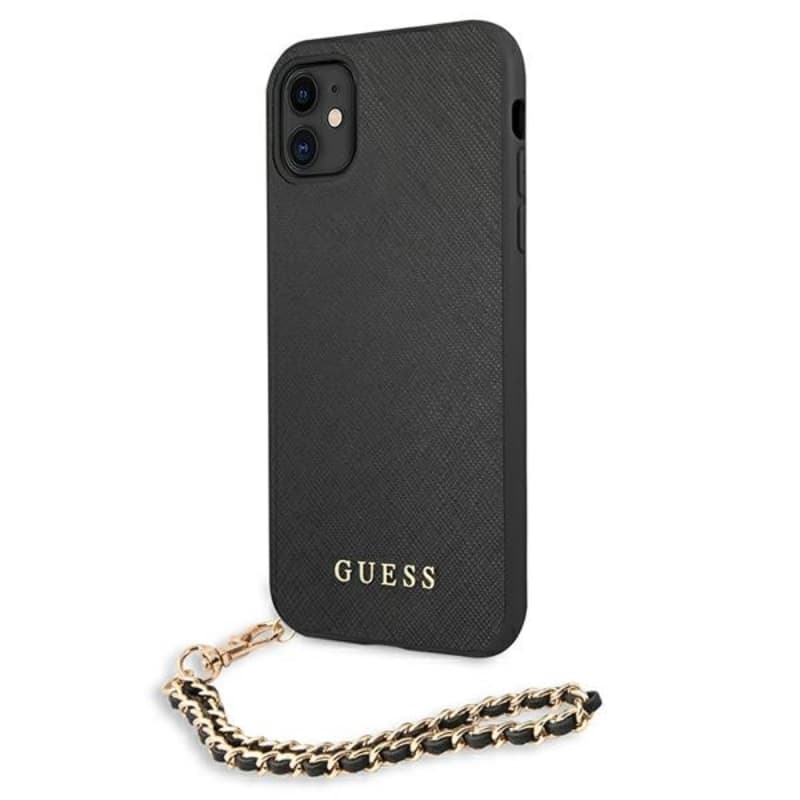 Guess Saffiano Chain - iPhone 11 Case (Black) 2