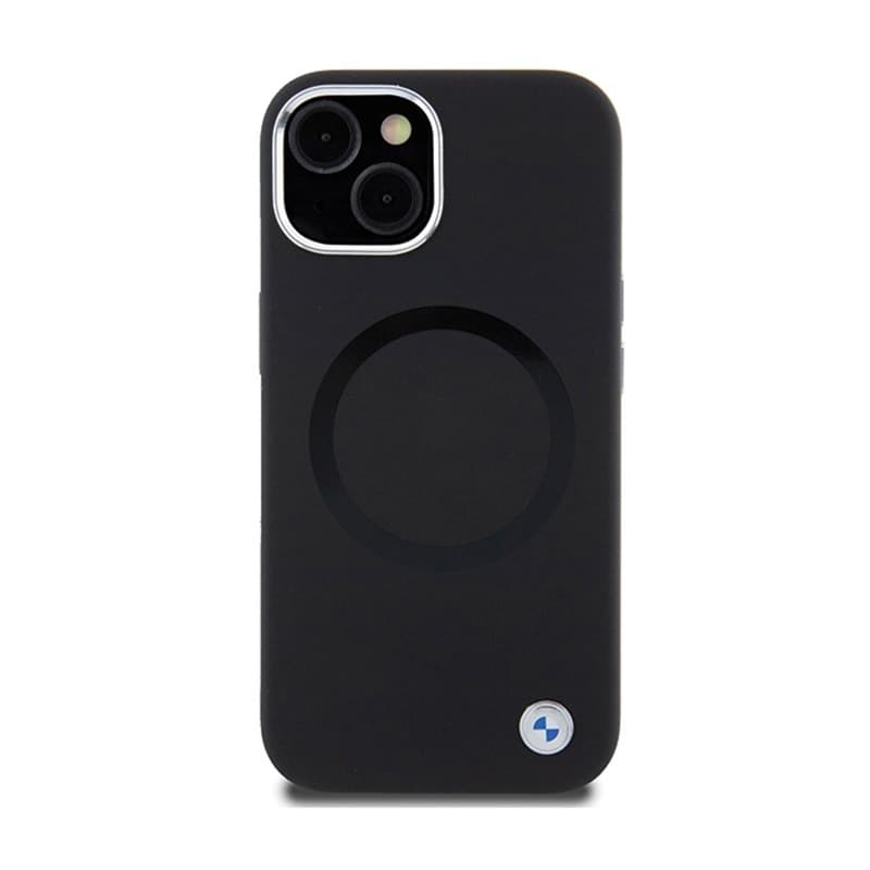 BMW Signature Liquid Silicone MagSafe - Case for iPhone 15 Plus (Black) 3