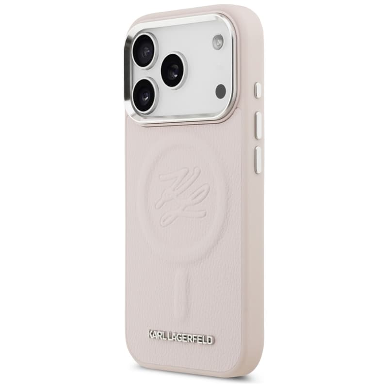 Karl Lagerfeld Initial & Metal Logo MagSafe - Case for iPhone 17 Pro Max (pink) 2