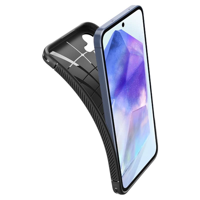 Spigen Rugged Armor - Case for Samsung Galaxy A55 5G (Matte Black) 7