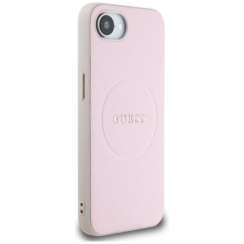 Guess Grained Ring MagSafe - Case for iPhone 16e (pink) 4