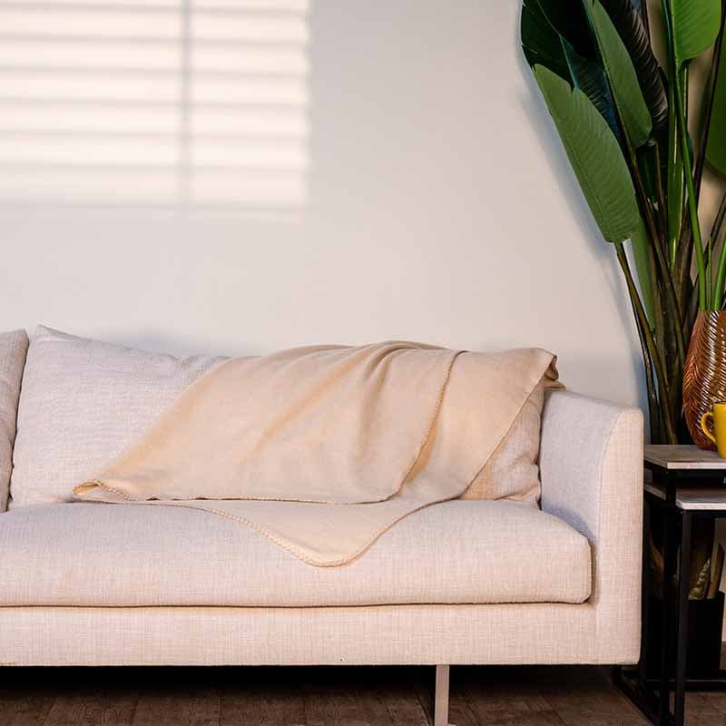 Fleece blanket 170x130 (Cream) 4