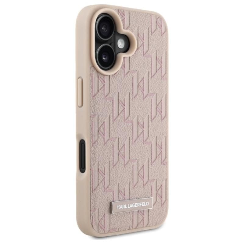 Karl Lagerfeld Hot Stamp MagSafe - Case for iPhone 16 (pink) 4