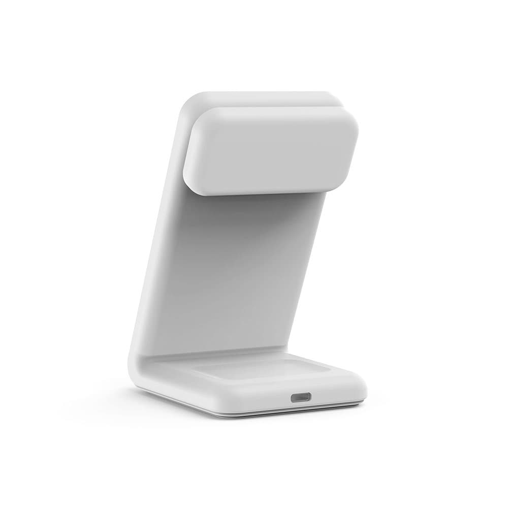 Crong MagSpot Pivot Stand - 3-in-1 Wireless Charger with MagSafe for iPhone, Apple Watch, and AirPods (White) 8