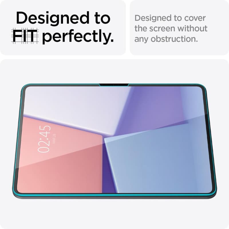 Spigen GLAS.TR EZ FIT - Tempered glass for iPad Pro 13" (M5, 2025 / M4, 2024)  (Transparent) 5