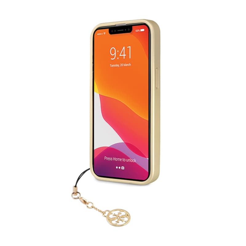 Guess 4G Charms Collection - Case for iPhone 14 Pro (Grey) 5