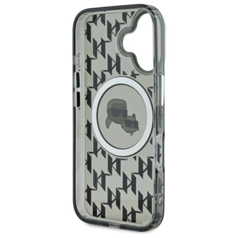 Karl Lagerfeld IML Monogram Karl & Choupette Head MagSafe - Case for iPhone 16 (black) 7