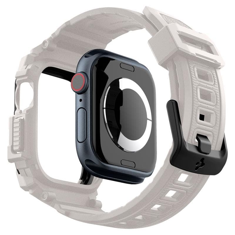 Spigen Rugged Armor Pro - Band with Case for Apple Watch 10 46 mm (Dune Beige) 7