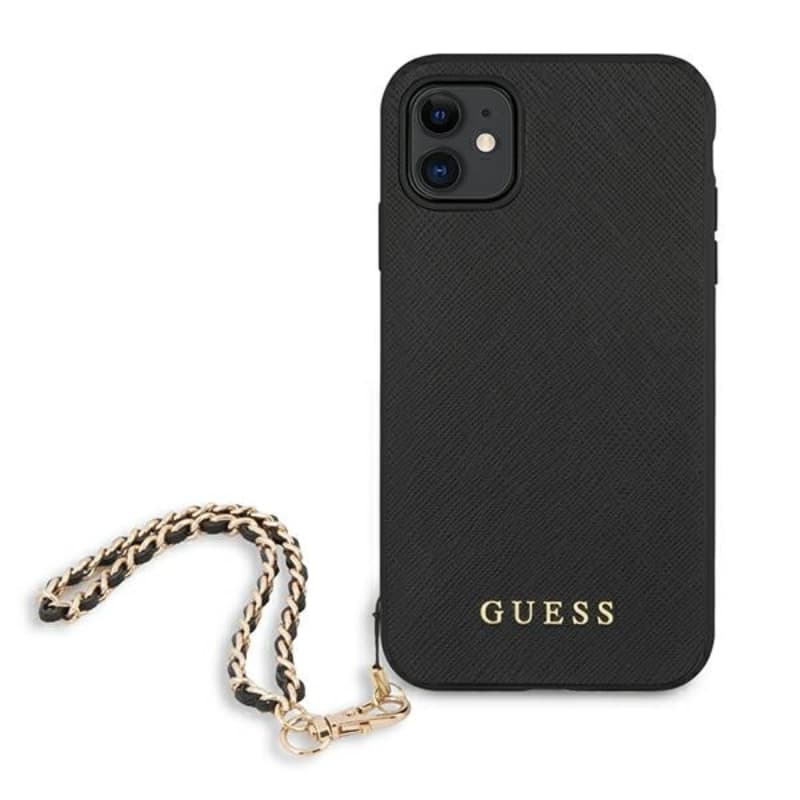 Guess Saffiano Chain - iPhone 11 Case (Black) 3