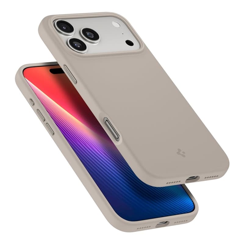 Spigen Silicone Fit Mag MagSafe - Case for iPhone 17 Pro Max (Stone) 8