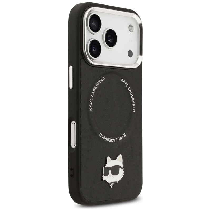Karl Lagerfeld Choupette Pin MagSafe - Case for iPhone 17 Pro (black) 4