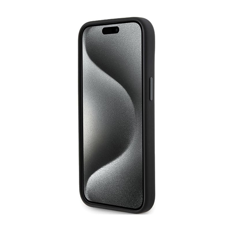 Karl Lagerfeld Silicone Ikonik Metal Pin - iPhone 15 Case (Black) 5