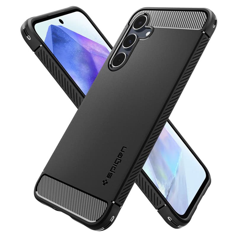 Spigen Rugged Armor - Case for Samsung Galaxy A55 5G (Matte Black) 8