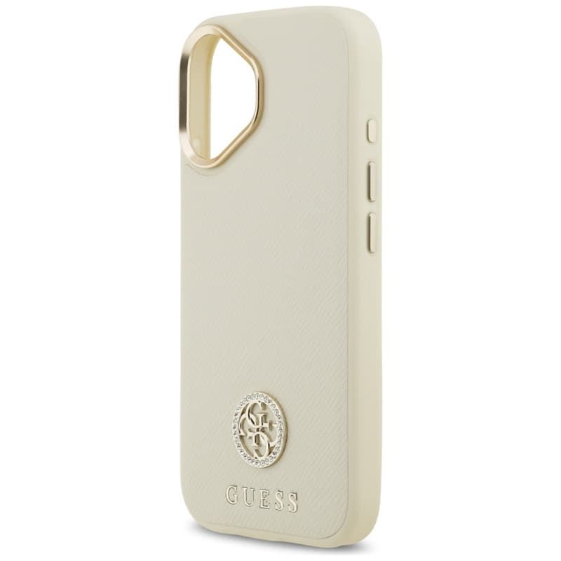 Guess Grained Strass Logo MagSafe - Case iPhone 17 (beige) 6