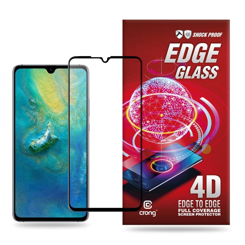 Crong Edge Glass - Full Glue Edge-to-Edge 9H Glass Screen Protector for Huawei Mate 20 1