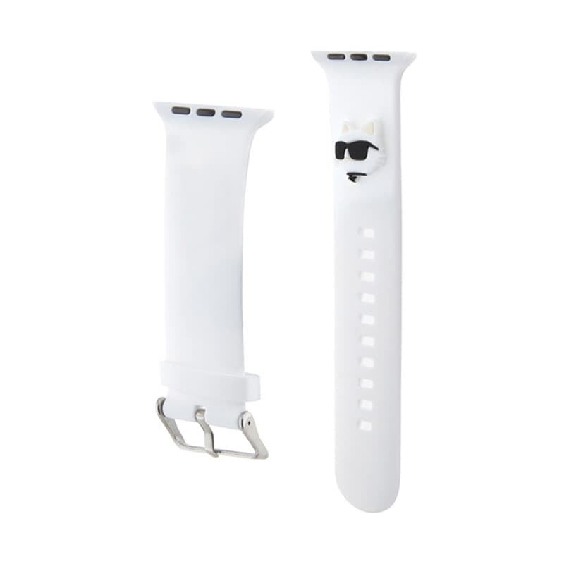 Karl Lagerfeld 3D Rubber Choupette Head NFT - Strap for Apple Watch 38/40/41 mm (white) 3