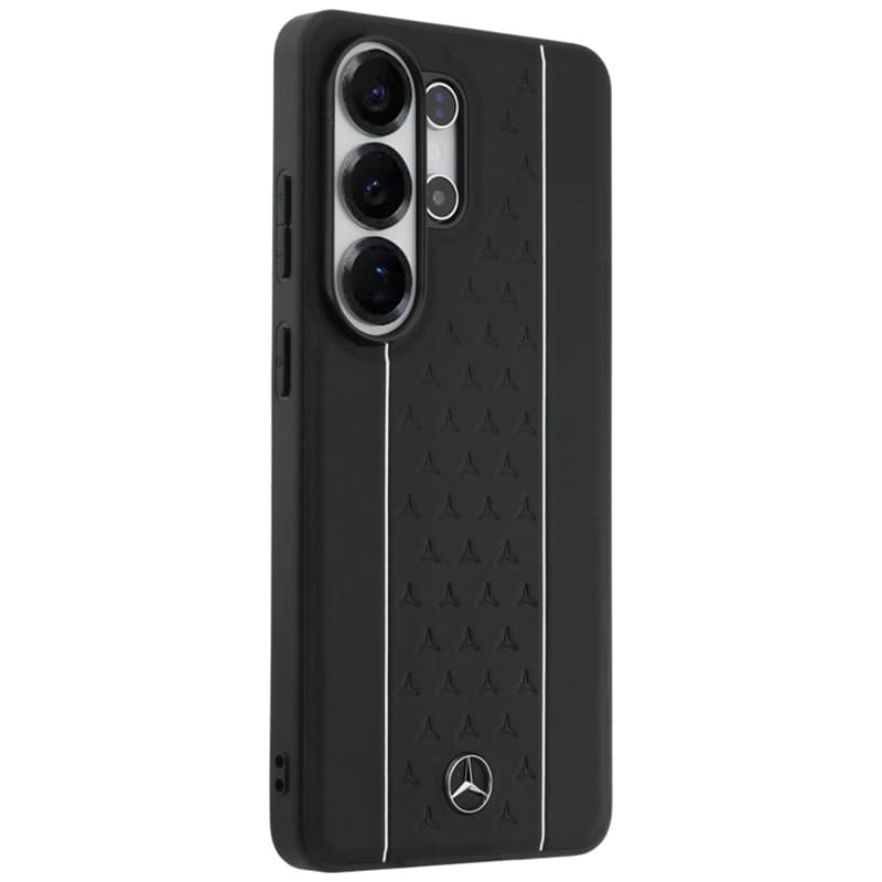Mercedes Laurel Leaves Vertical Stripes MagSafe Case for Samsung Galaxy S26 Ultra (Black/White) 4