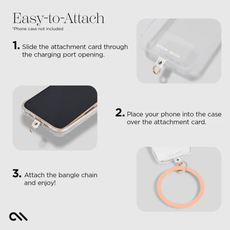 Case-Mate Phone Bangle - Wrist Strap for Smartphone (Peach) 6