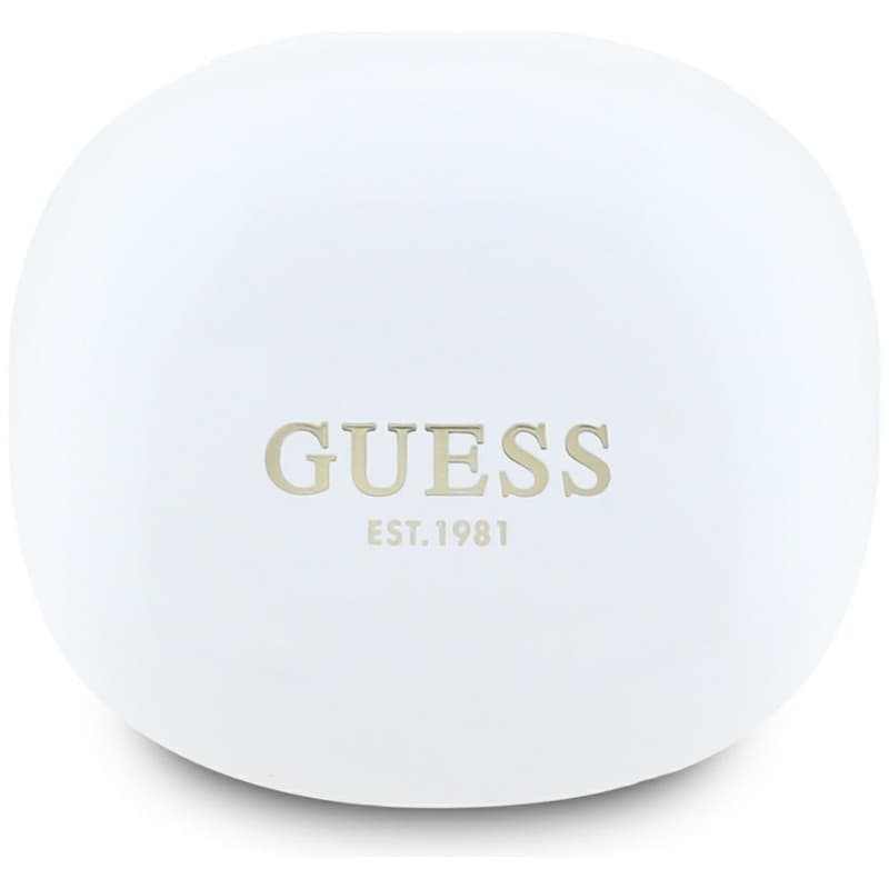 Guess Flat Classic Logo Electroplated - TWS Earbuds + Charging Case (white) 2
