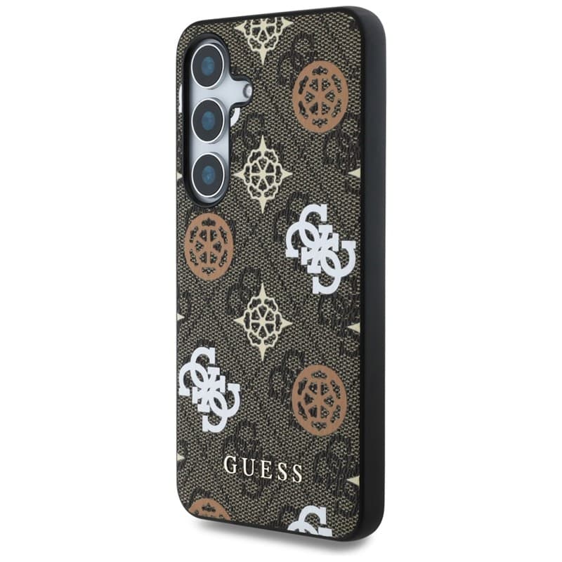 Guess 4G Printed Colored Peony Pattern MagSafe - Case for Samsung Galaxy S25 (brown) 2